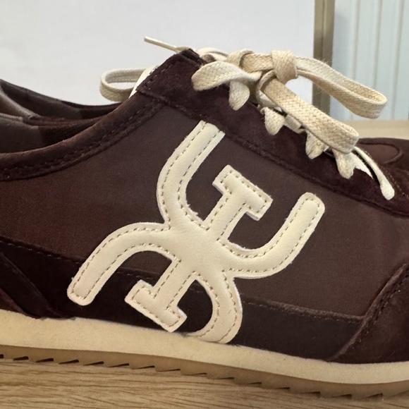 Sam Edelman Women's Cafe Noir Brown Nylon Ivey Lace Up Sneaker Size 8M - Picture 8 of 10